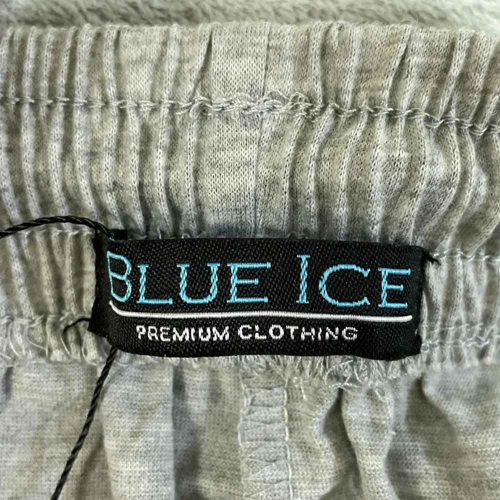 NWT Blue Ice Shorts Men's Large Heather Grey Cotton Blend Casual